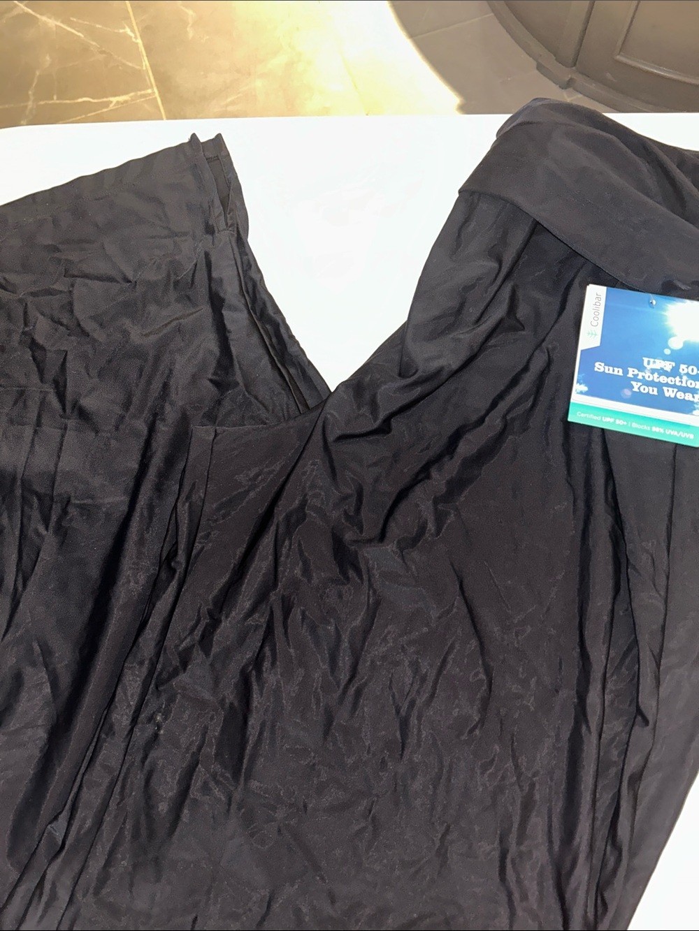 Coolibar Palazzo Pants Black Sun Protective UPF 50+ sz XL Tall NWT